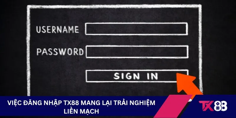 Việc đăng nhập TX88 mang lại trải nghiệm liền mạch